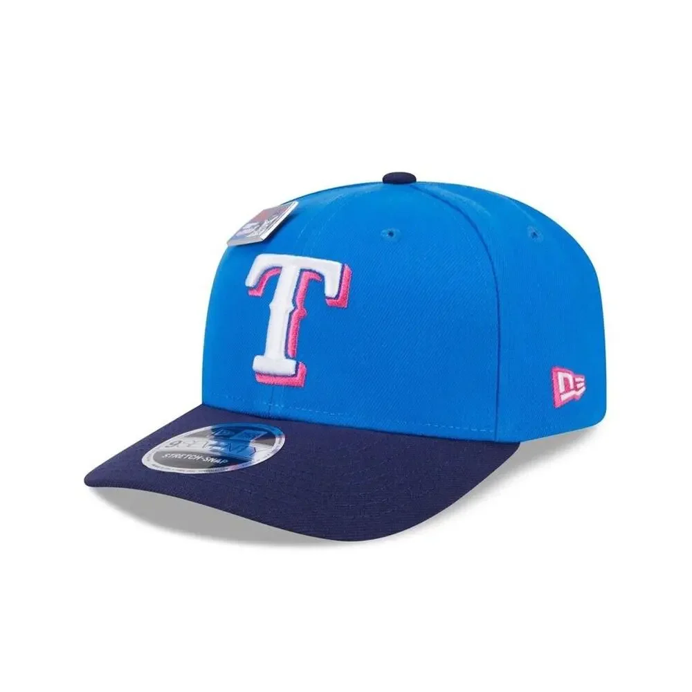 Texas Rangers Big League Chew Cotton Candy New Era 9SEVENTY Stretch-Snap Cap NWT
